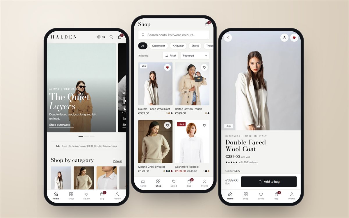 HALDEN: Online store